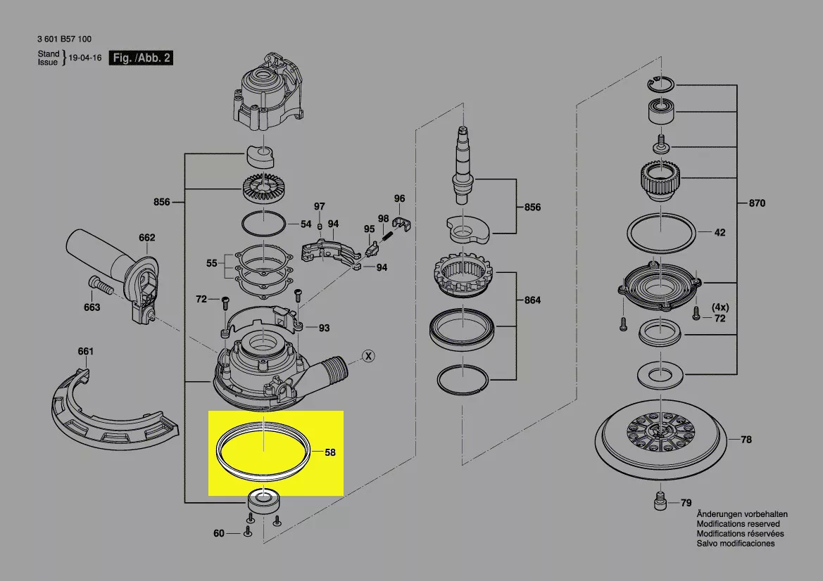 Bague de friction réf. 2 600 206 033